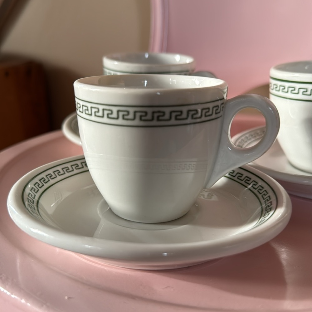 O.P.CO. SYRACUSE CHINA ESPRESSO SET - Picture 2 of 11